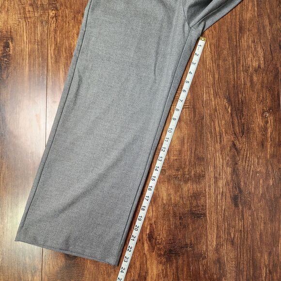 Zara TRF Pants Women's Size Small Gray Paperbag Waist Crop Wide Leg Casual NWT - Picture 6 of 6